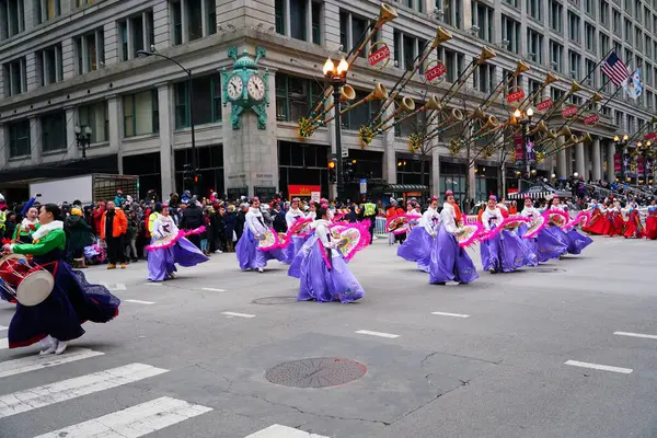 Chicago Illinois Usa November 2023 Chicago Korean Dance Company Nimmt — Stockfoto