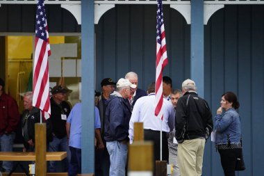 Fond du Lac, Wisconsin ABD - 26 Ağustos 2019: Askeri Takdir Gezisi 'nin 10. Yat Kulübü, onlara Winnebago Gölü' nde benzersiz zaman geçirterek hem aktif asker hem de askeri gazileri onurlandırıyor.