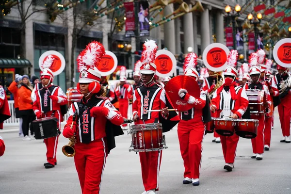 Чикаго Иллинойс Сша Ноября 2019 Года Группа Cardinals Musical Marching — стоковое фото
