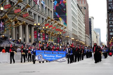 Chicago, Illinois / ABD - 28 Kasım 2019: Refuge Productions a Family Christian Centers yapım şirketi Dan Amca 'nın Chicago Şükran Günü Geçidi' ne katıldı..