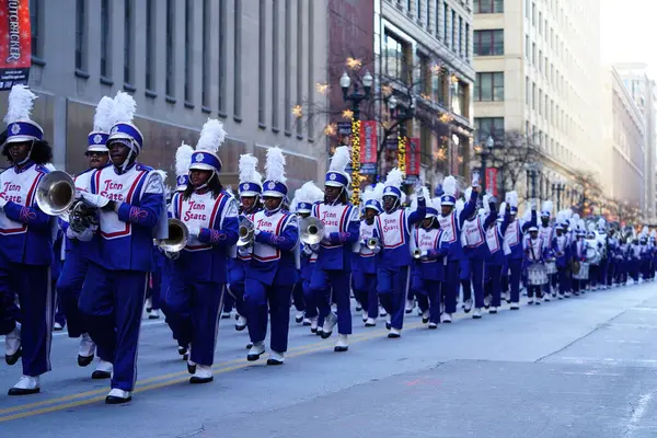 Чикаго Иллинойс Сша Ноября 2023 Года Марширующий Оркестр Аристократ Групп — стоковое фото