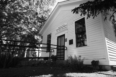 Ripon, Wisconsin ABD - 30 Mayıs 2021: Ripon, Wisconsin 'de Cumhuriyetçi Parti' nin doğduğu yerin terk edilmiş ulusal tarihi mekanı.