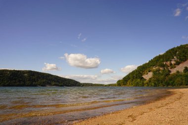 Baraboo, Wisconsin 'deki Devil' s Lake State doğa parkı.
