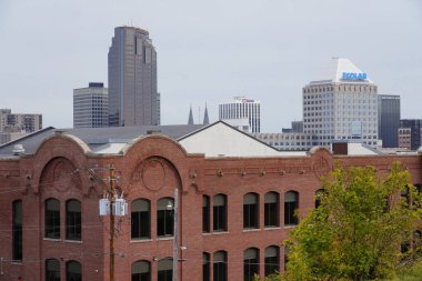 St. Paul, Minnesota / ABD - 19 Ekim 2019: Minneapolis, Minnesota, ABD 'deki gökdeleni