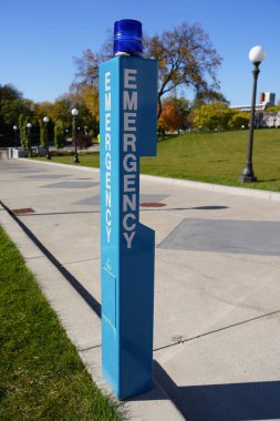St. Paul, Minnesota Capitol 'deki Mavi Acil Durum Çağrı Kutusu