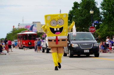 Sheboygan, Wisconsin ABD - 4 Temmuz 2024: 4 Temmuz bayramı boyunca Özgürlük Festivali geçidi.
