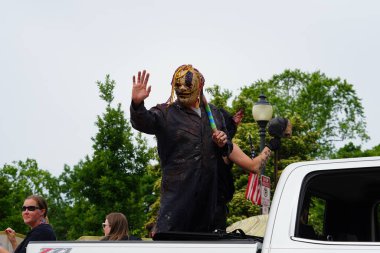 Sheboygan, Wisconsin ABD - 4 Temmuz 2024: 4 Temmuz bayramı boyunca Özgürlük Festivali geçidi.