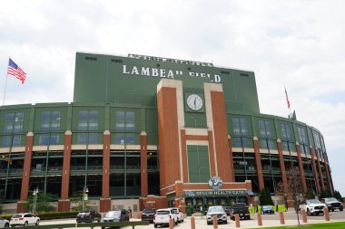 Green Bay, Wisconsin ABD - 4 Ağustos 2024: NFL Green Bay Packers Lambeau Saha Girişi.