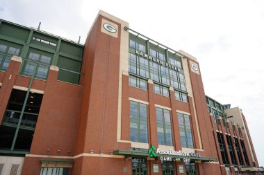 Green Bay, Wisconsin ABD - 4 Ağustos 2024: NFL Green Bay Packers Lambeau Saha Girişi.