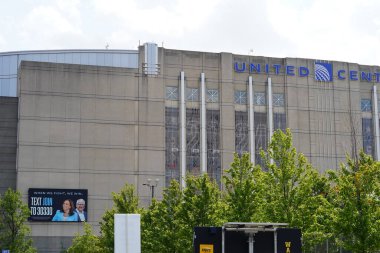 Chicago, Illinois ABD - 16 Ağustos 2024 DNC, Demokratik Ulusal Kongre Chicago, Illinois 'deki United Center' da düzenleniyor..