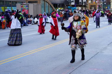 New York, New York, ABD - 16 Şubat, 2018: Geleneksel Amerikan Denizkızı Geçidi, Coney Adası -,