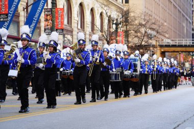 New York, ny - 18 Şubat: Bir grup üye 18 Şubat, 20 Şubat 'taki 48. Yılbaşı Geçidi sırasında