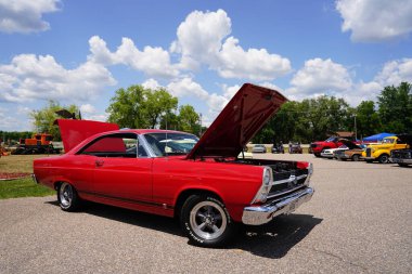Ford Ford, Ford - 16 Haziran, 2017: Ford Mustang arabası Ford Ford 'da yıllık Ford Show' da sergileniyor. ford