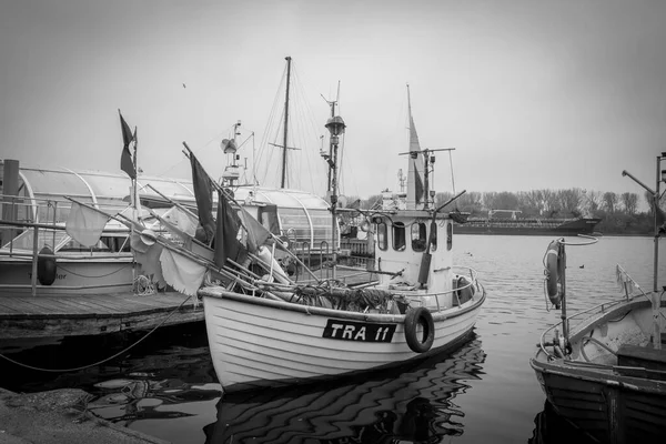 Старий Рибальський Човен Лежав Гавані Любек Травемуенде — стокове фото