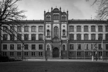 Rostock 'un eski kasabası. 