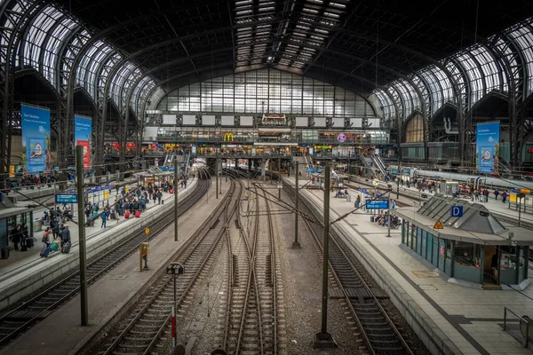 Dans Bâtiment Historique Gare Hambourg Images De Stock Libres De Droits