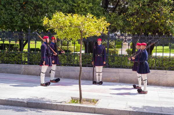 Change Guards Takes Place Front Government Palace Athens — Stock Photo, Image