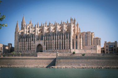 Mallorca 'daki ünlü Palma Katedrali.