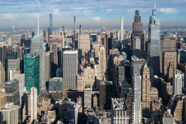 New York 'un ikonik gökdelenleri Empire State Binası' ndan görünüyor.