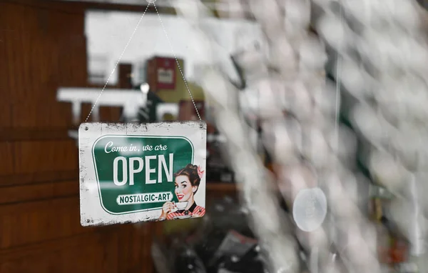 stock image Text on vintage  sign 