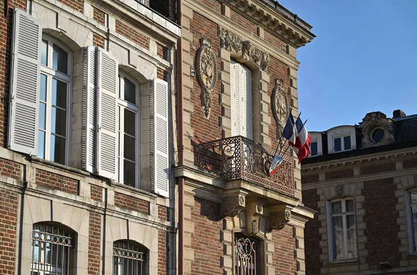Bandeira Francesa Também Conhecida Como Tricolor Consiste Três Faixas Verticais — Fotografia de Stock