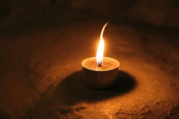 stock image trench military candle isolated on white background. made by Ukrainian volunteers for soldiers serving on the front line