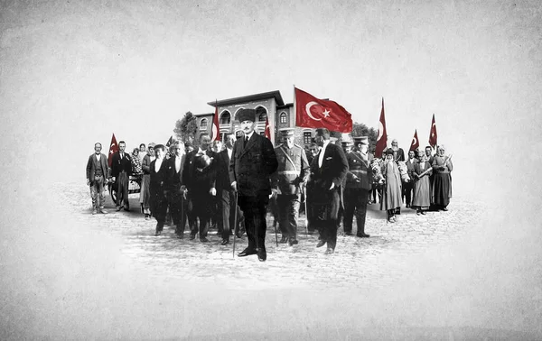 Ekim Cumhuriyet Bayram Kutlu Olsun Μετάφραση Χαρούμενη 29Η Οκτωβρίου Ημέρα — Φωτογραφία Αρχείου