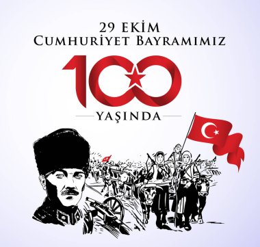 29 Ekim Cumhuriyet Bayram Kutlu Olsun. Çeviri: 29 Ekim Cumhuriyet Günümüz kutlu olsun..