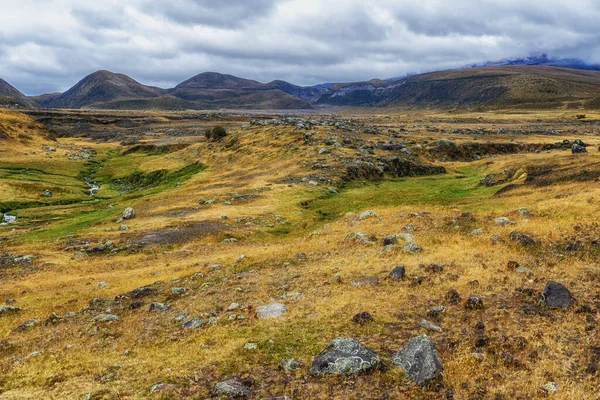 stock image Cotopaxi National Park  is a protected area in Ecuador situated in the Cotopaxi Province, Napo Province and Pichincha Province, roughly 50 km south of Quito., Ecuador