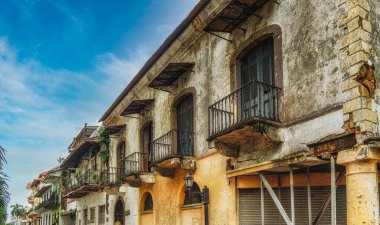 Panama City Casco Viejo (Old Town) sömürge binalarda