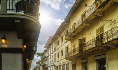 Panama City Casco Viejo (Old Town) sömürge binalarda