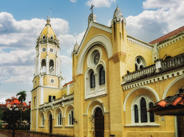 San Francisco de Asis Church in Casco Viejo, Panama City Panama