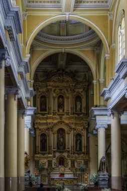 Interior view, Catholic Church of San Francisco in the old town of Guayaquil, Ecuador, South America