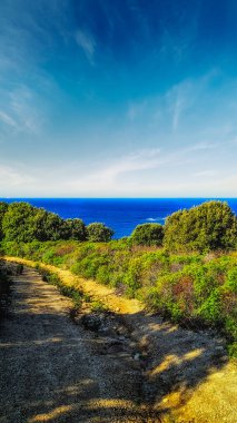 Scandola Doğal Rezervi, Korsika Adası. Deniz Burnu, Güney Fransa