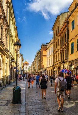 Florianska and St Florian's Gate, Old Town in Krakow,  Poland