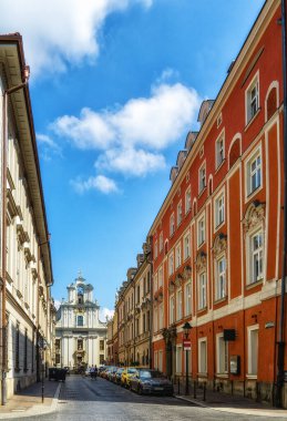 Poland's Krakow historic center, a city with ancient architecture.