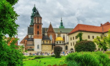 The Wawel Royal Castle is a castle residency located in Krakow, Poland. The castle is part of a fortified architectural complex erected atop a hill on the left bank of the Vistula River. For centuries the residence of the kings of Poland and the symb
