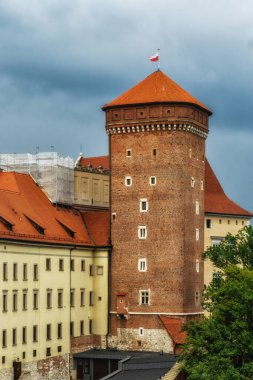 One of the Wawel Castles three artillery towers. Cracow, Poland