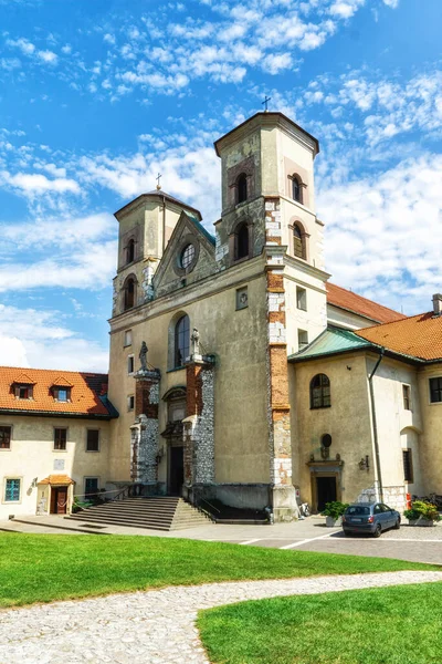Tyniec Perto Cracóvia Polónia Abadia Beneditina Mosteiro Igreja — Fotografia de Stock