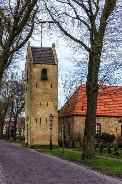 Old Church Tower Ballum Which Village Located Frisian Island Ameland — Stock Photo, Image