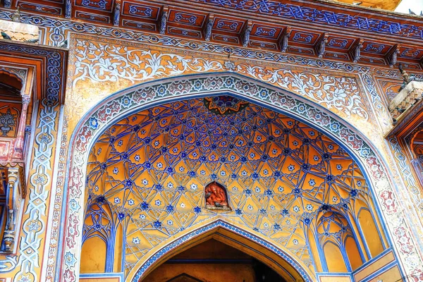 Porte Joliment Décorée Palais Ville Jaipur — Photo
