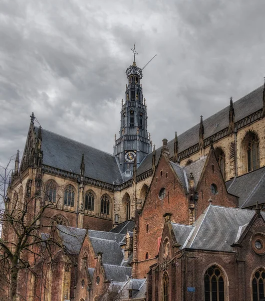 Stock image The Sint-Bavo church in Haarlem the Netherlands which is the biggest church in the Netherlands