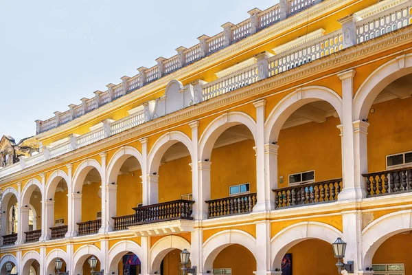 Colonial architecture in the  Old City, UNESCO World Heritage Site, Cartagena, Bolivar Department, Colombia, South America