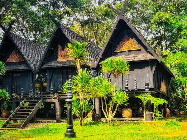 Presa Baan Casa Negra Complejo Del Templo Negro Chiang Rai — Foto de Stock