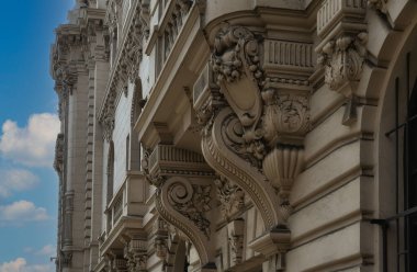 Lima, Peru şehir merkezinde eski binalar.