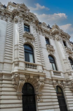 Lima, Peru şehir merkezinde eski binalar.