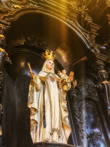 Lima Перу Квітня 2023 Basilica Convent Virgin Mercy Altar — стокове фото