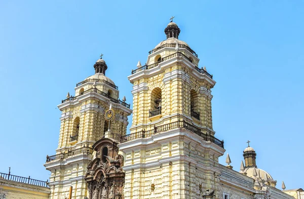 Exteriér Kláštera San Francisco Lima Peru Kostel Klášter Jsou Součástí — Stock fotografie