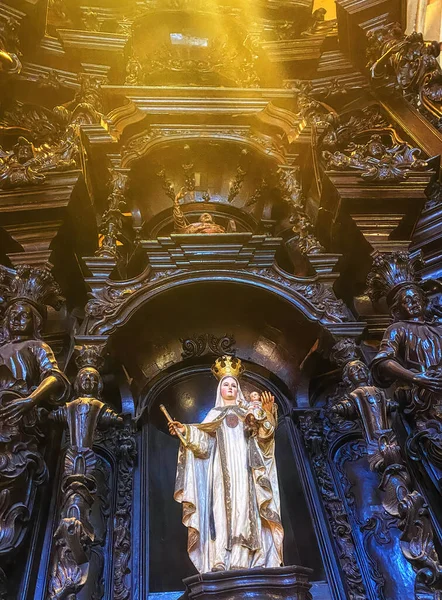 Lima Перу Квітня 2023 Basilica Convent Virgin Mercy Altar — стокове фото