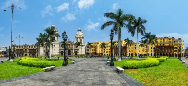 Lima Peru Plaza Armas Plaza Mayor Historickém Centru Centro Historico — Stock fotografie